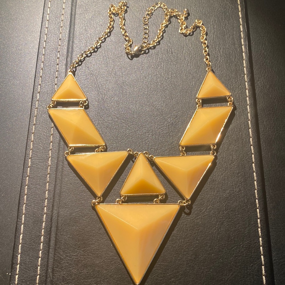 FREE WITH PURCHASE Peach Triangle Necklace
